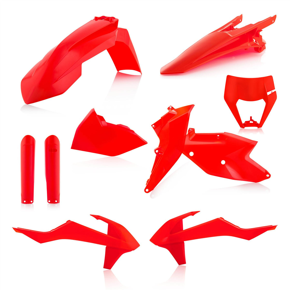 Acerbis Full Plastic Kit Orange Flou For KTM EXC-F 450 2017-2019