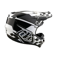 Troy Lee Designs 2025 Motocross Helmet GP Check Up White Black