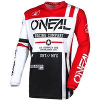 O'Neal 2025 Motocross Jersey Element Warhawk Black White Red