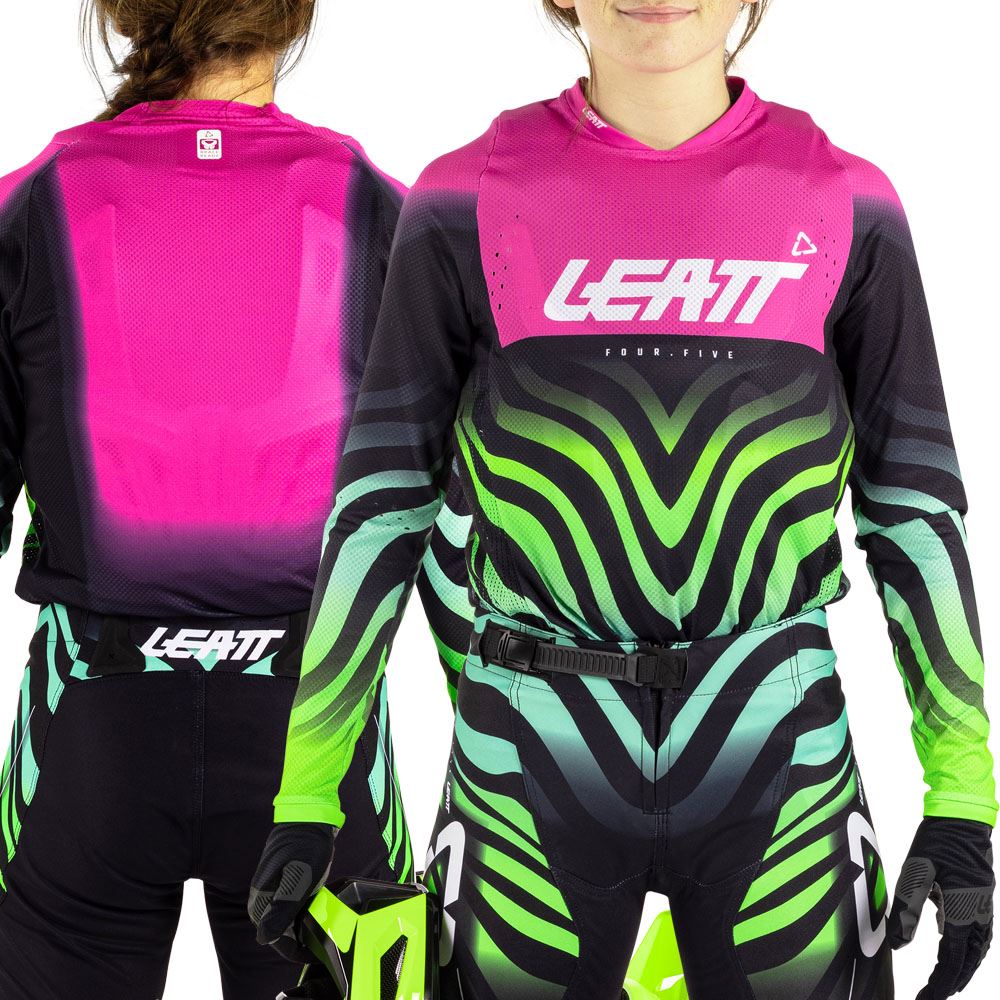 Leatt 2026 Motocross Jersey Youth 4.5 Tiger Pink