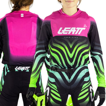 Leatt 2026 Motocross Jersey Youth 4.5 Tiger Pink