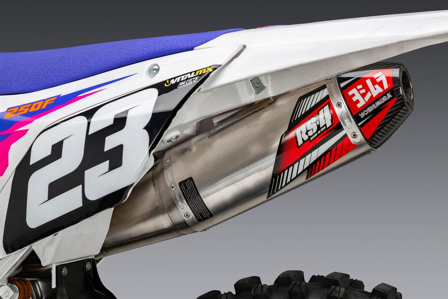 Yoshimura RS-4 Slip On Aluminium Carbon Cap For Yamaha YZ 250F 2019-2022