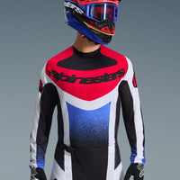 Alpinestars 2026 Techstar Knif Motocross Jersey Black White Red