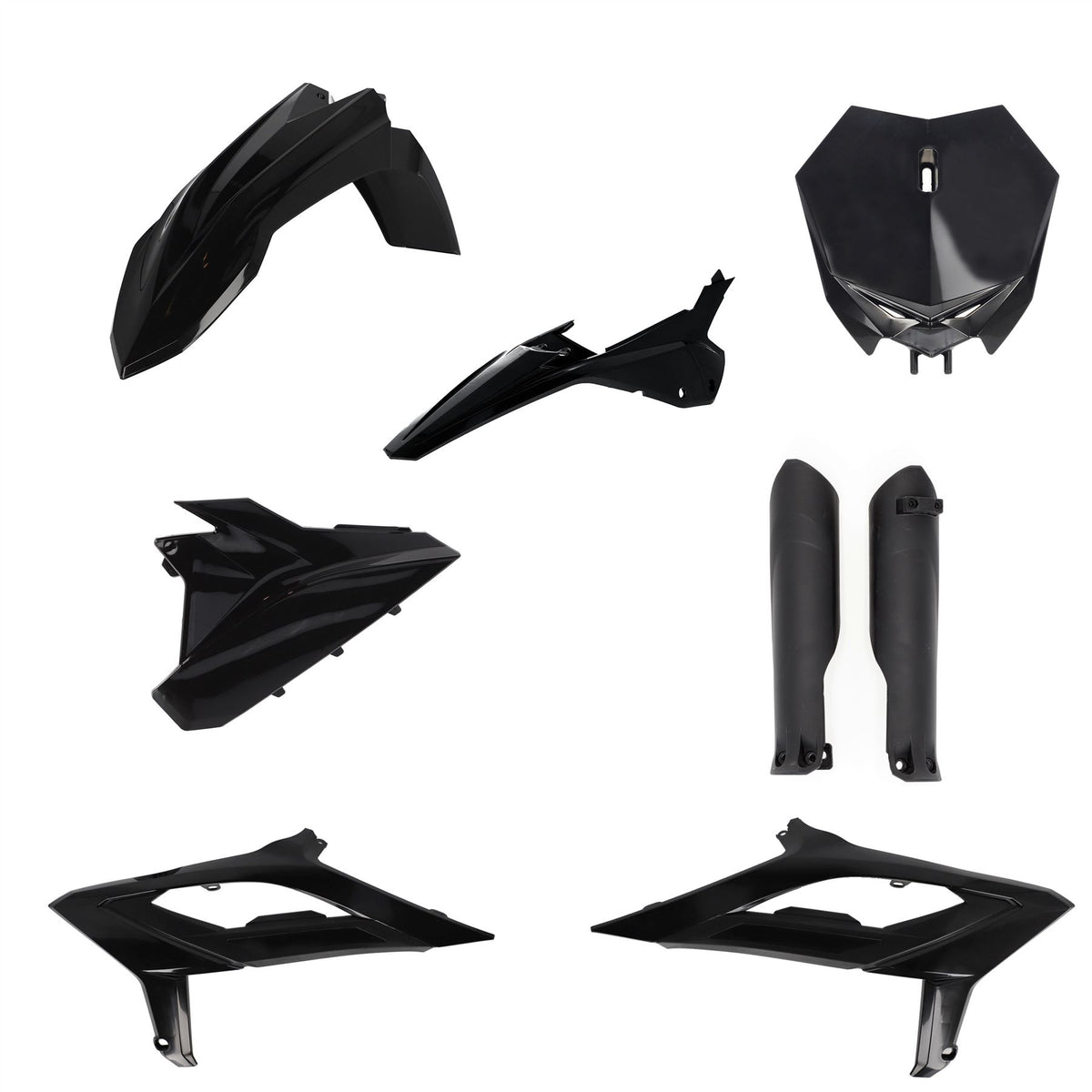 Acerbis Full Plastic Kit Black For Beta RX 300 2023-2024