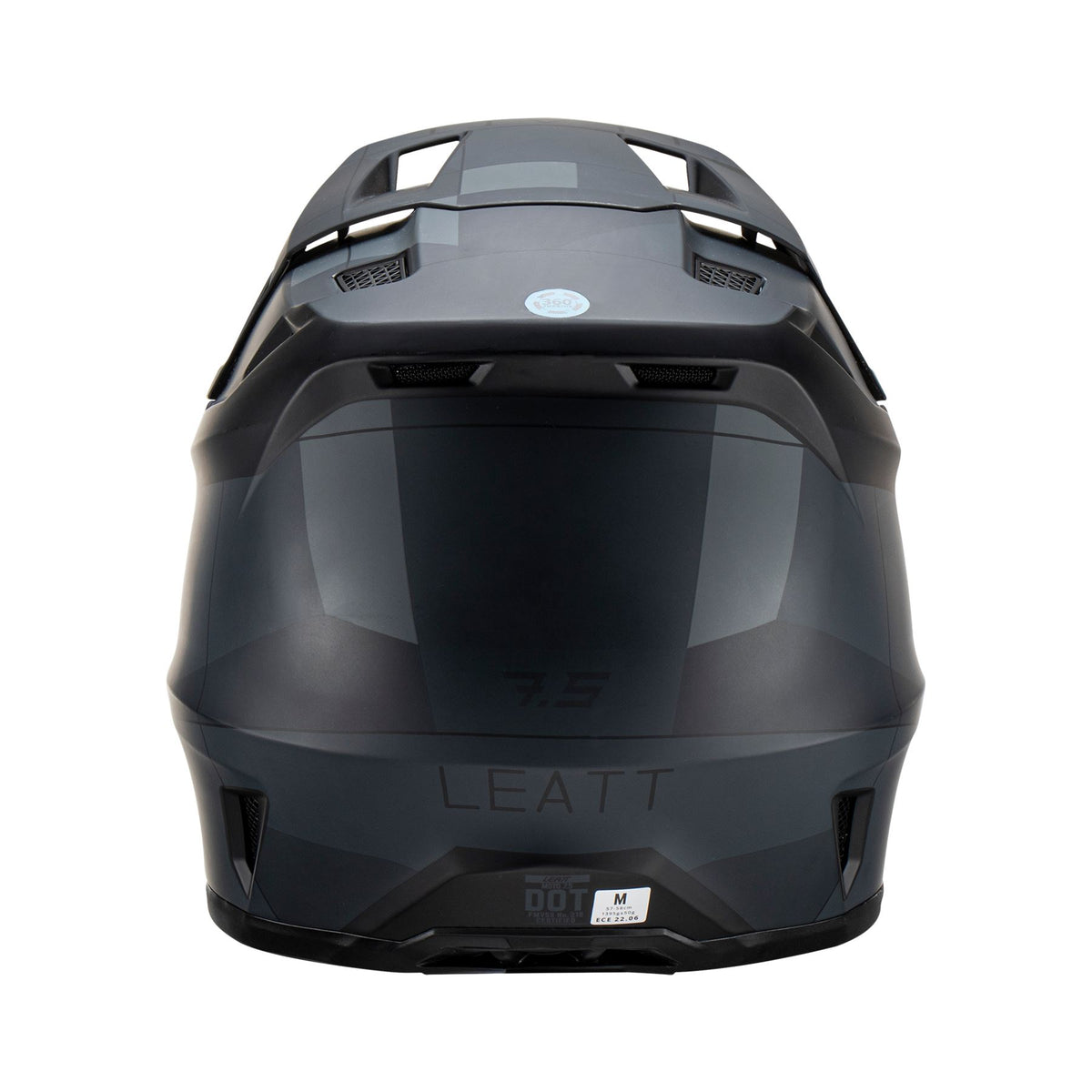 Leatt 2023 Helmet Moto 7.5 V23 Stealth with 4.5 Goggles & Helmet Bag