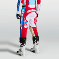 Alpinestars 2027 Racer Hunt MX Pants White Fire Red Ucla Blue