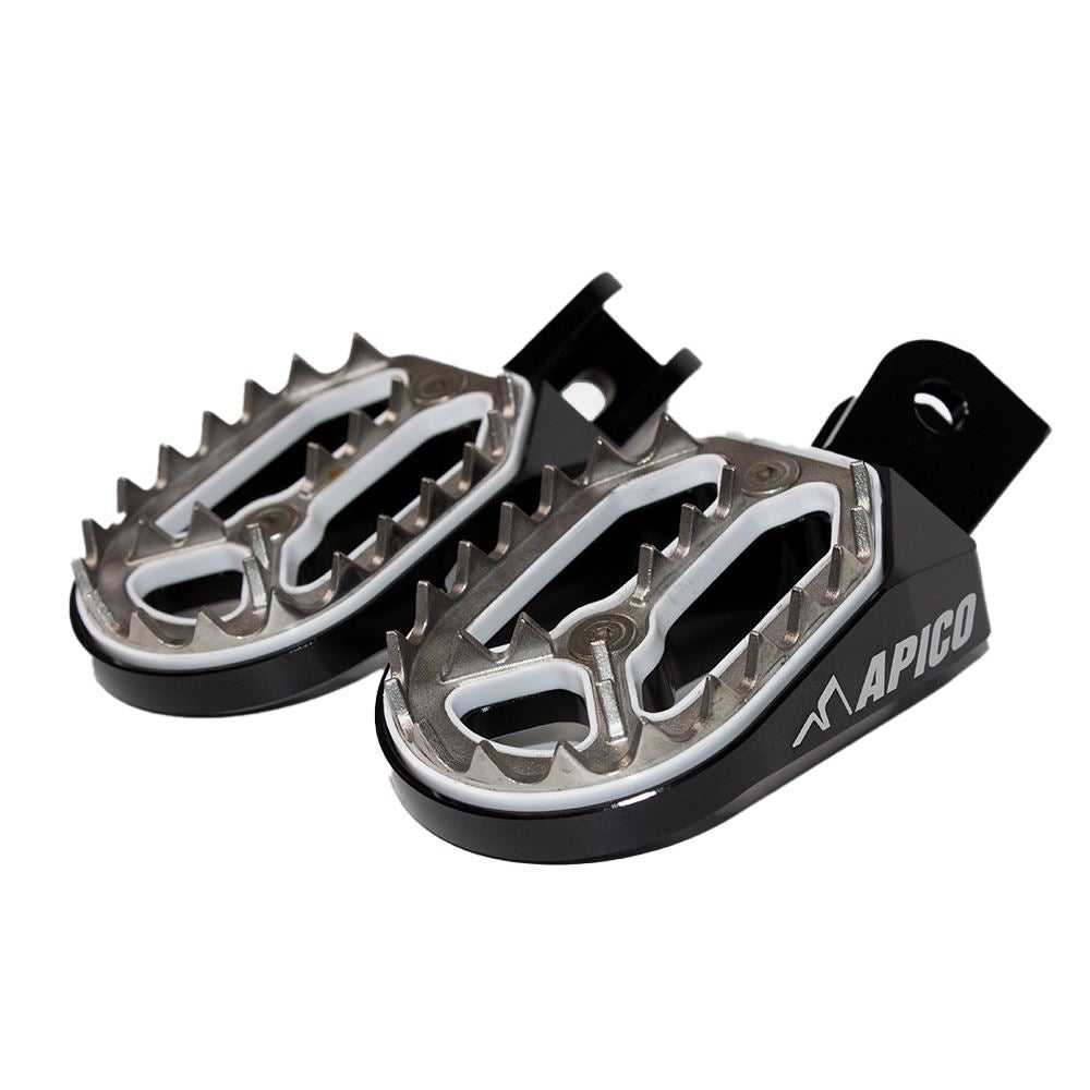 Apico Pro Bite Footpegs Foot Rest Pegs Red For Surron LBX LBY