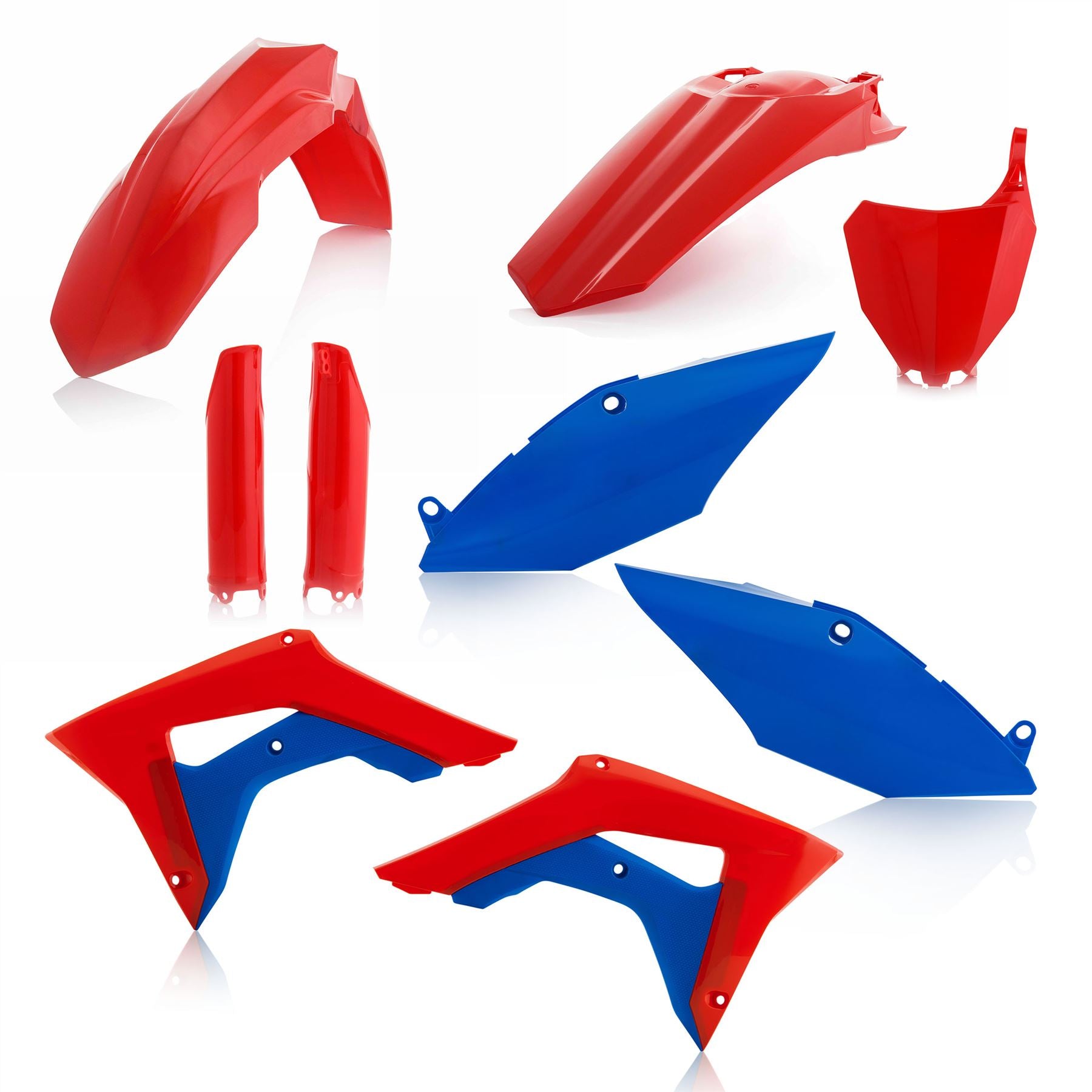 Acerbis Full Plastic Kit Red Blue For Honda CRF 250R 2018