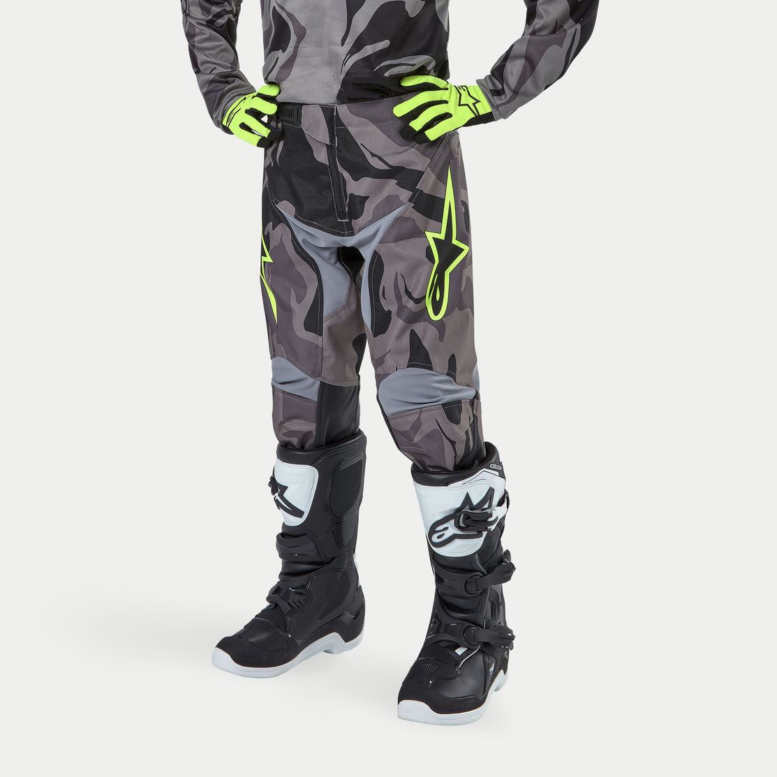 Alpinestars 2024 Racer Tactical Youth Motocross Pants Cast Gray Camo Magnet Clearance
