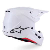 Alpinestars 2026 SM7 Solid Motocross Helmet White Glossy