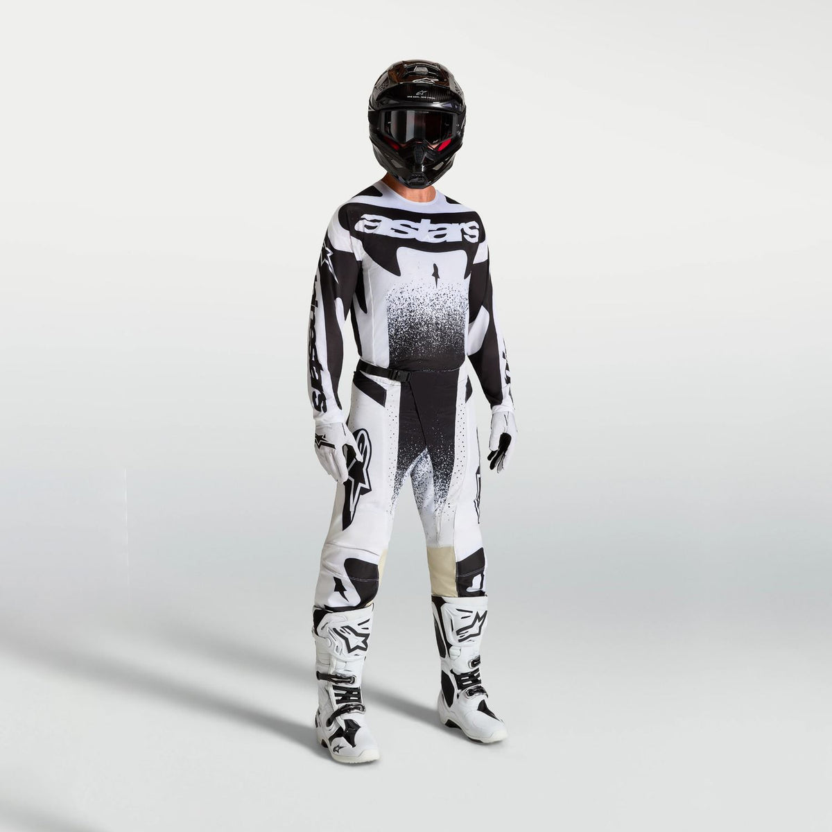 Alpinestars 2027 Techstar Swan MX Combo Kit White Black