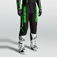 Alpinestars 2027 Fluid Apex MX Pants Black Green Fluo