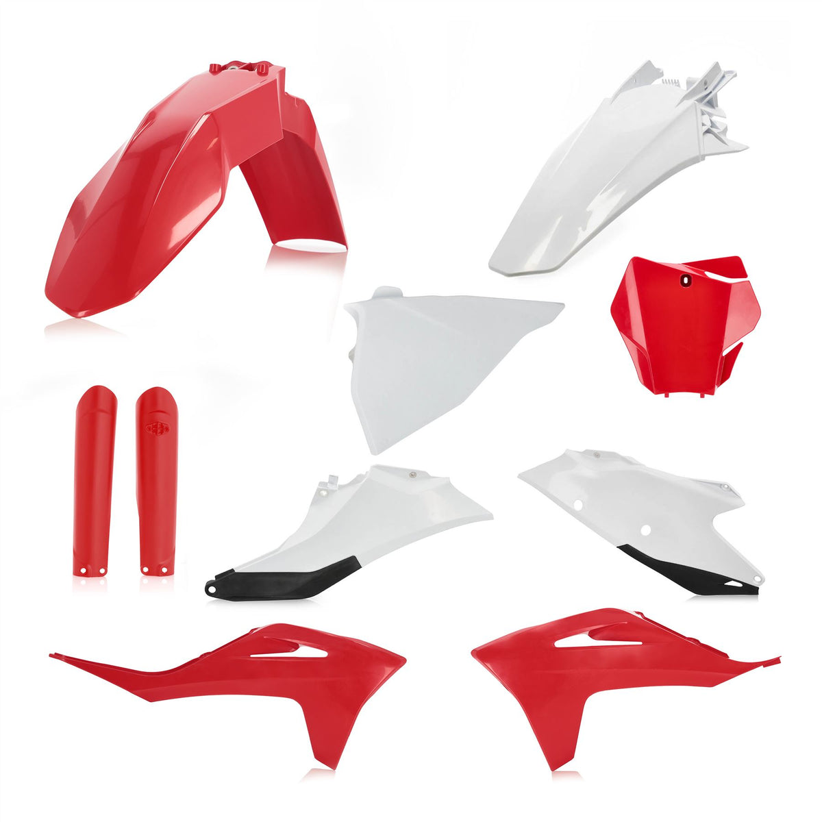 Acerbis Full Plastic Kit Red White For Gas Gas MC 250 F 2021-2023