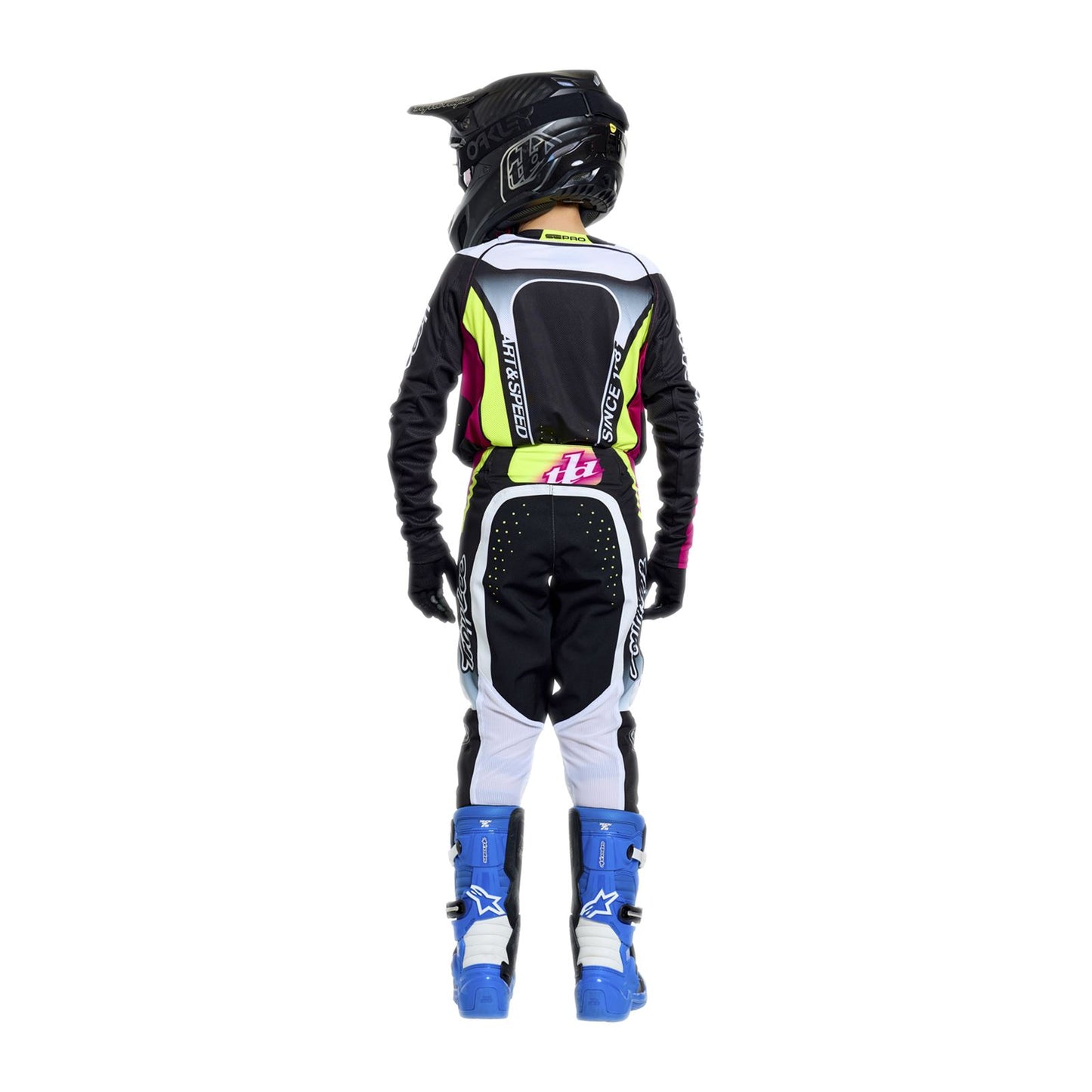 Troy Lee Designs Spring 2026 Youth SE PRO Salvo MX Combo Kit Black White