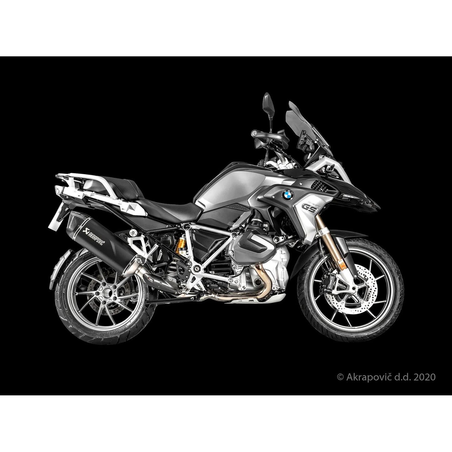 Akrapovic Titanium Black Line Slip On Silencer For BMW R 1250 GS ABS Style Trophy 2023