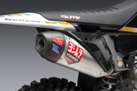 Yoshimura RS-12 Full Exhaust System Stainless Steel Stainless Steel Carbon Cap For Husqvarna FC 250 2023