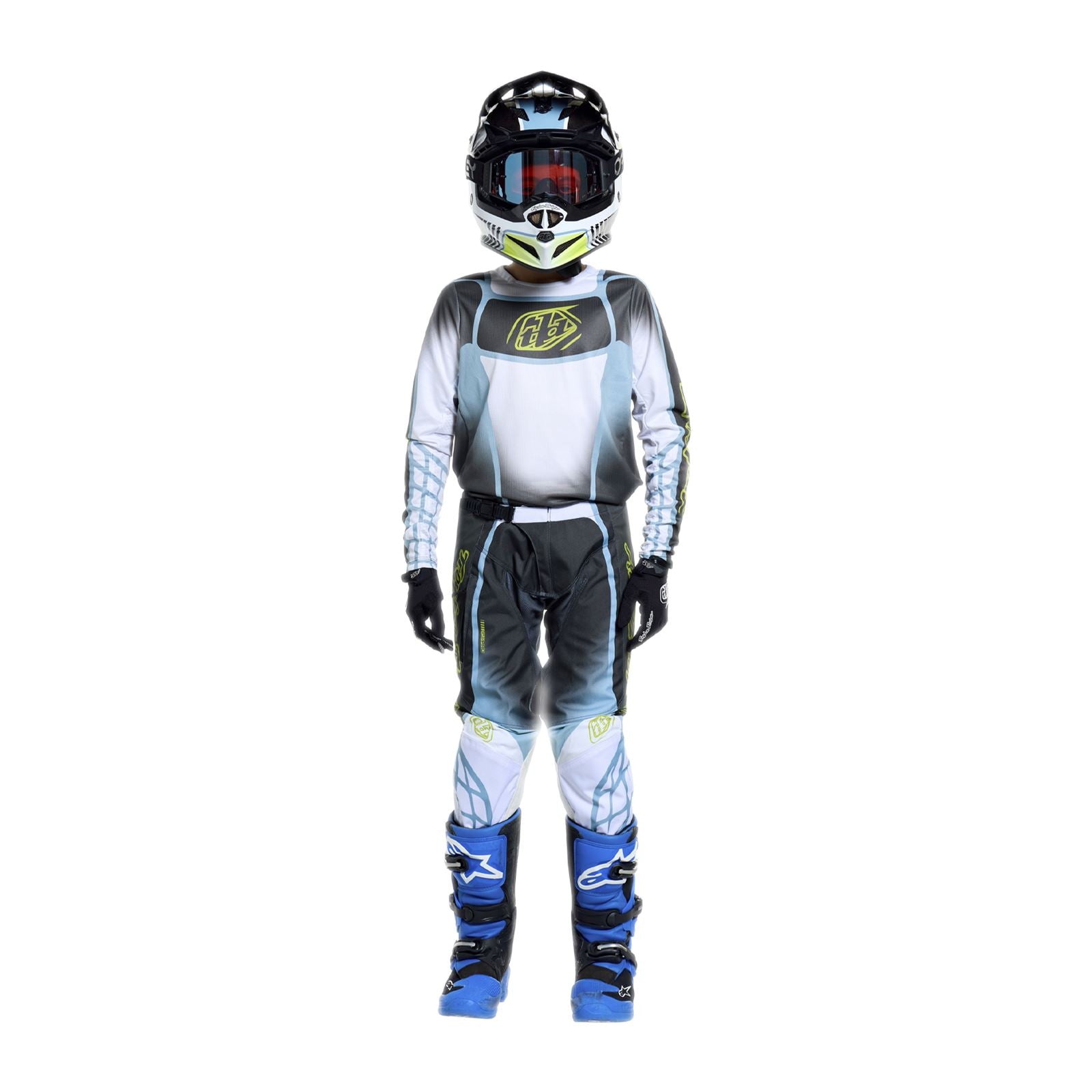 Troy Lee Designs Spring 2026 Youth GP Pro Framework MX Combo Kit Carbon Grey
