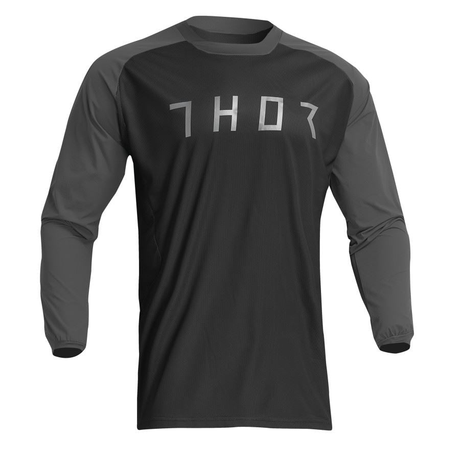 Thor 2024 Terrain Black Charcoal Enduro Jersey