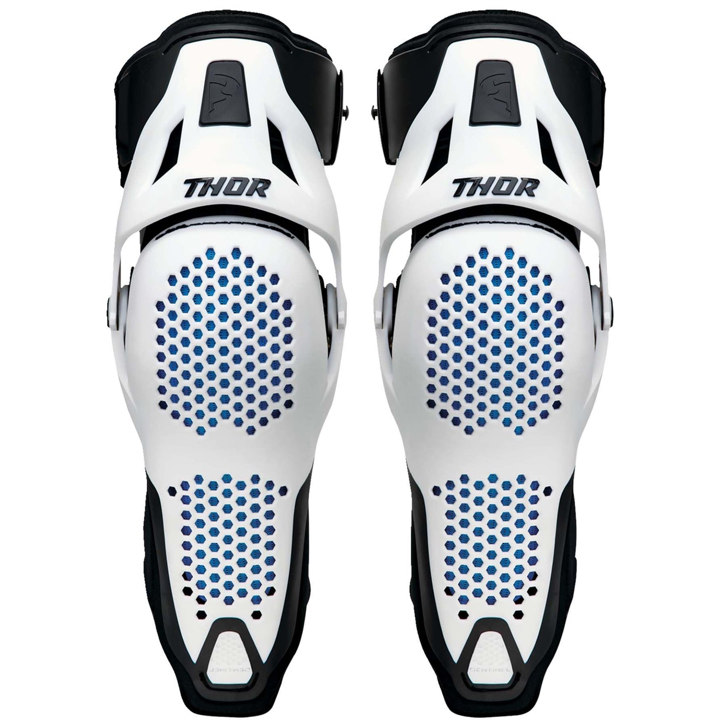 Thor 2024 Youth Sentinel Knee Guards White Knee Guards S/M