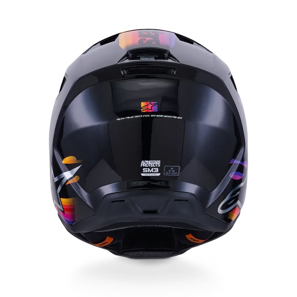 Alpinestars 2026 SM3 Force Motocross Helmet Black Glossy