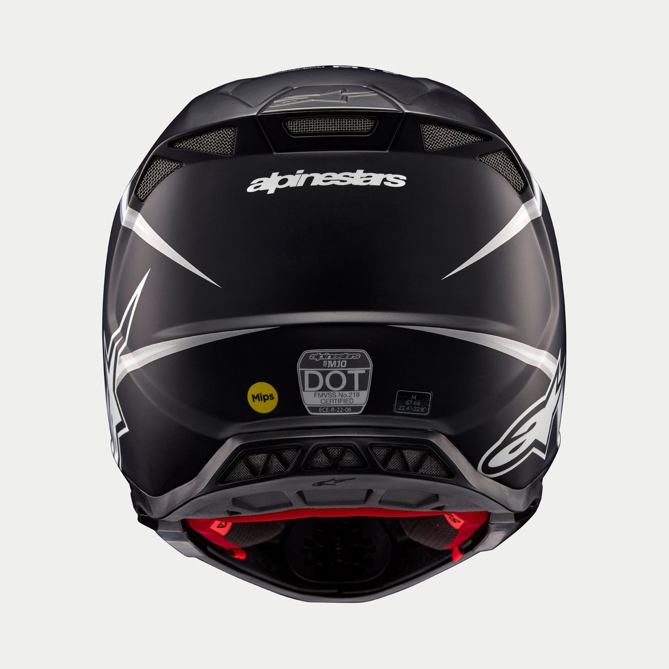 Alpinestars 2026 Supertech SM10 Ampress Black White Matt Motocross Helmet