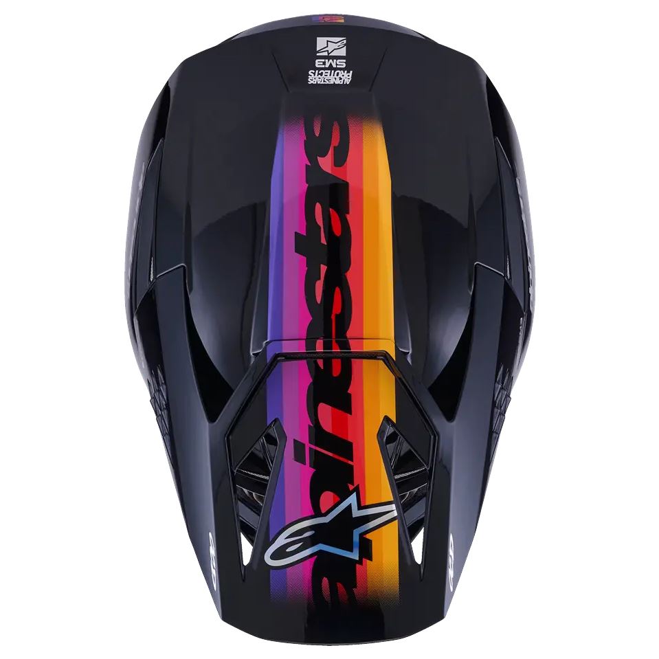 Alpinestars 2026 SM3 Force Motocross Helmet Black Glossy