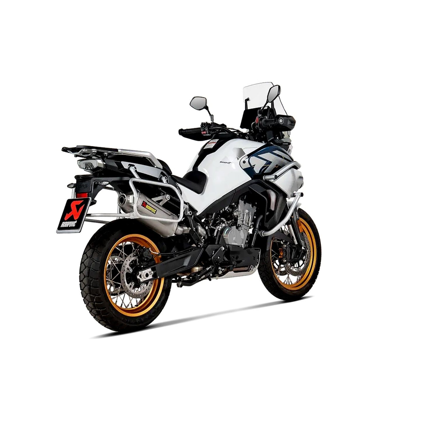 Akrapovic Titanium Line Slip On Silencer For CF Moto MT 800 ABS Touring 2024