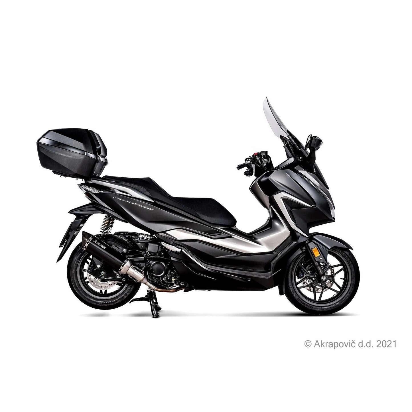 Akrapovic Stainless Steel Black Line Slip On Silencer