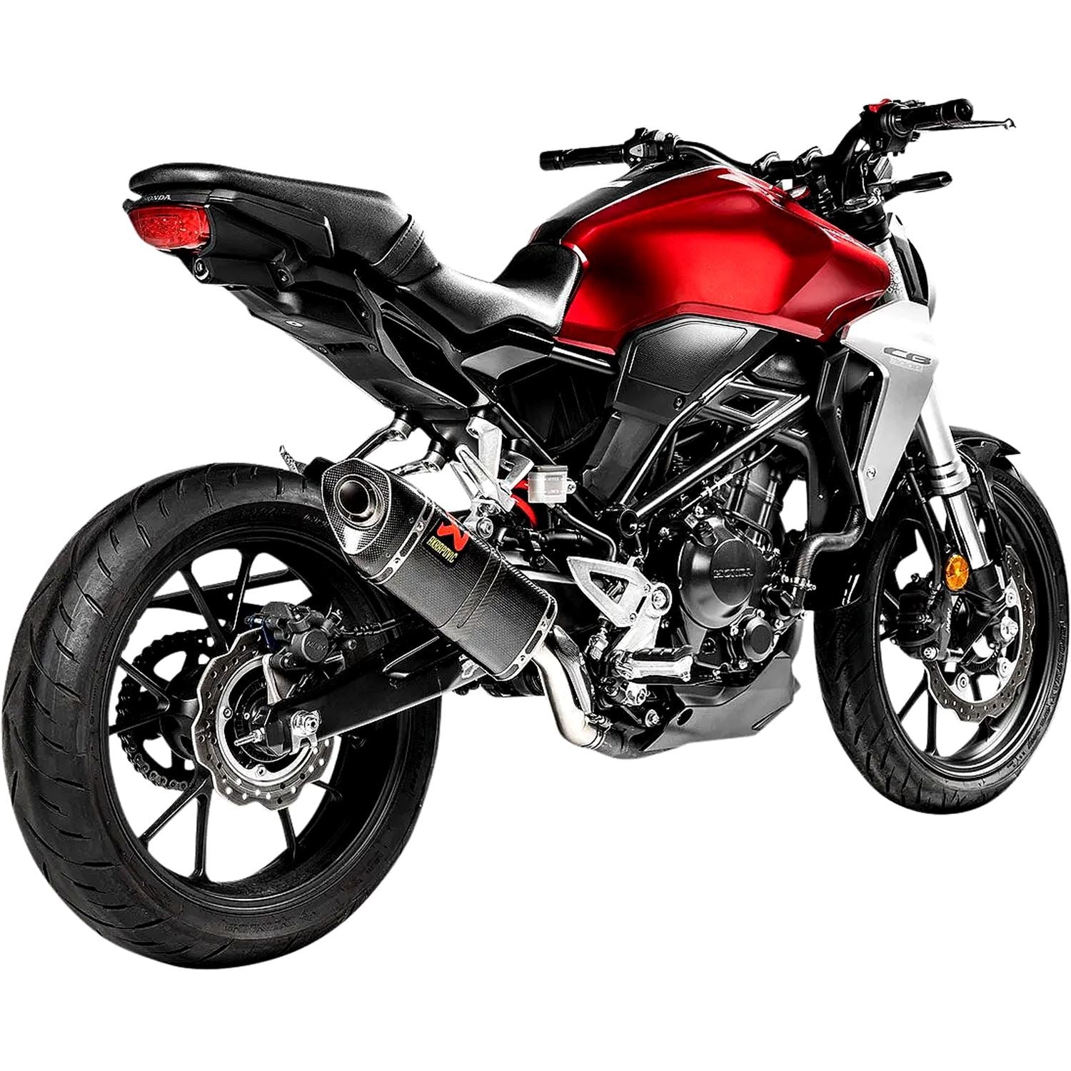 Akrapovic Carbon Fiber Line Slip On Silencer For Honda CB 300 R ABS Neo Sports Cafe 2018-2023