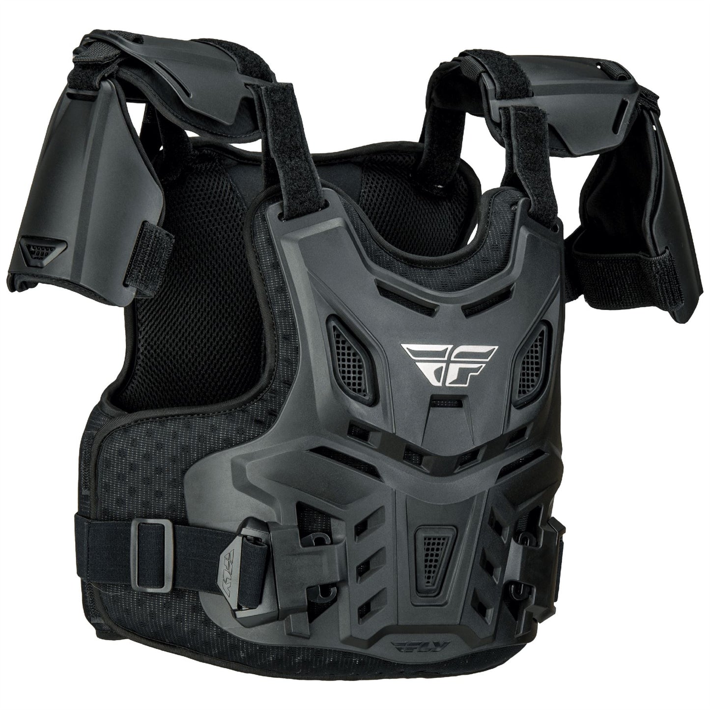Fly Racing 2025 Motocross Youth Revel Roost Guard Offroad CE Black