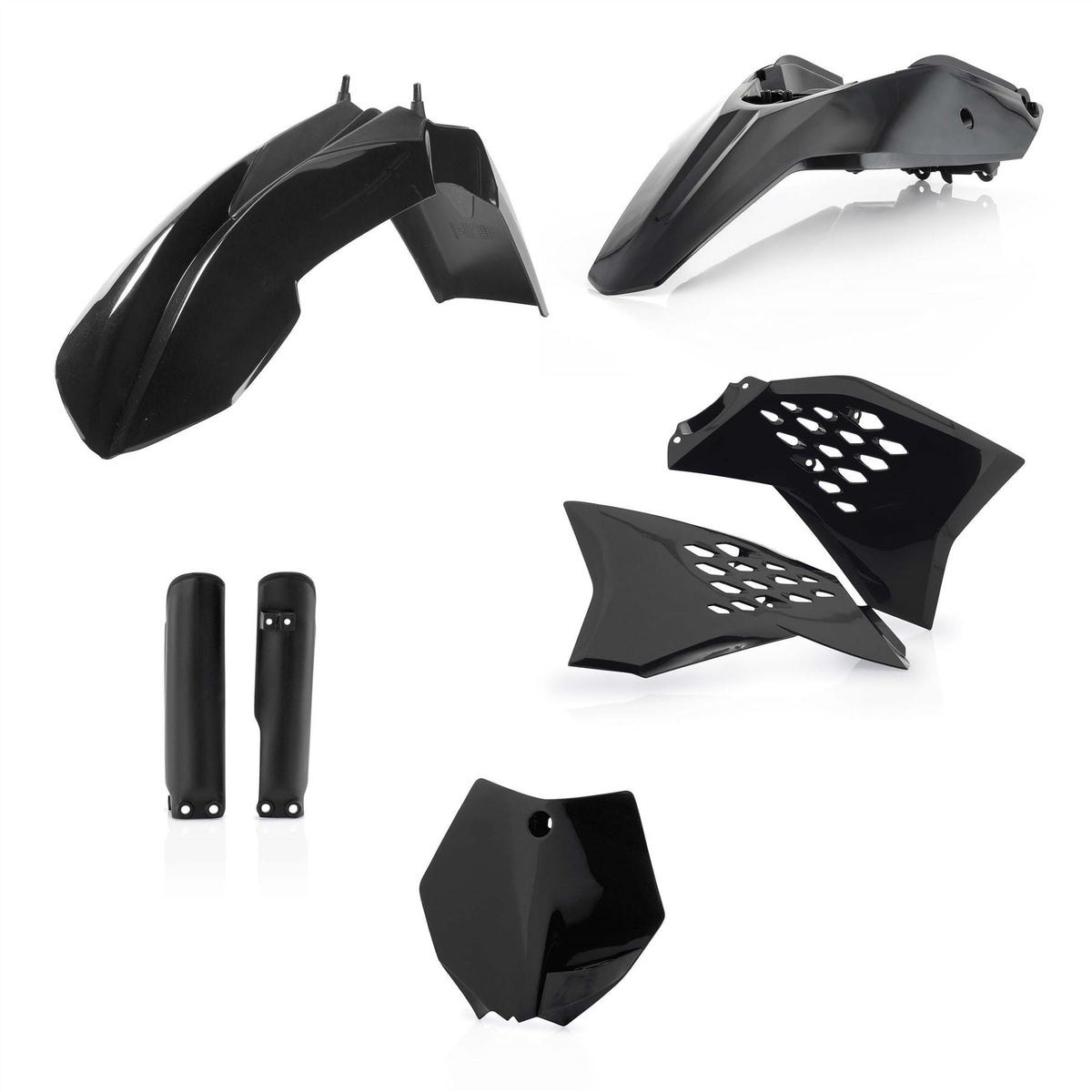Acerbis Full Plastic Kit Black For KTM SX 65 2012-2015