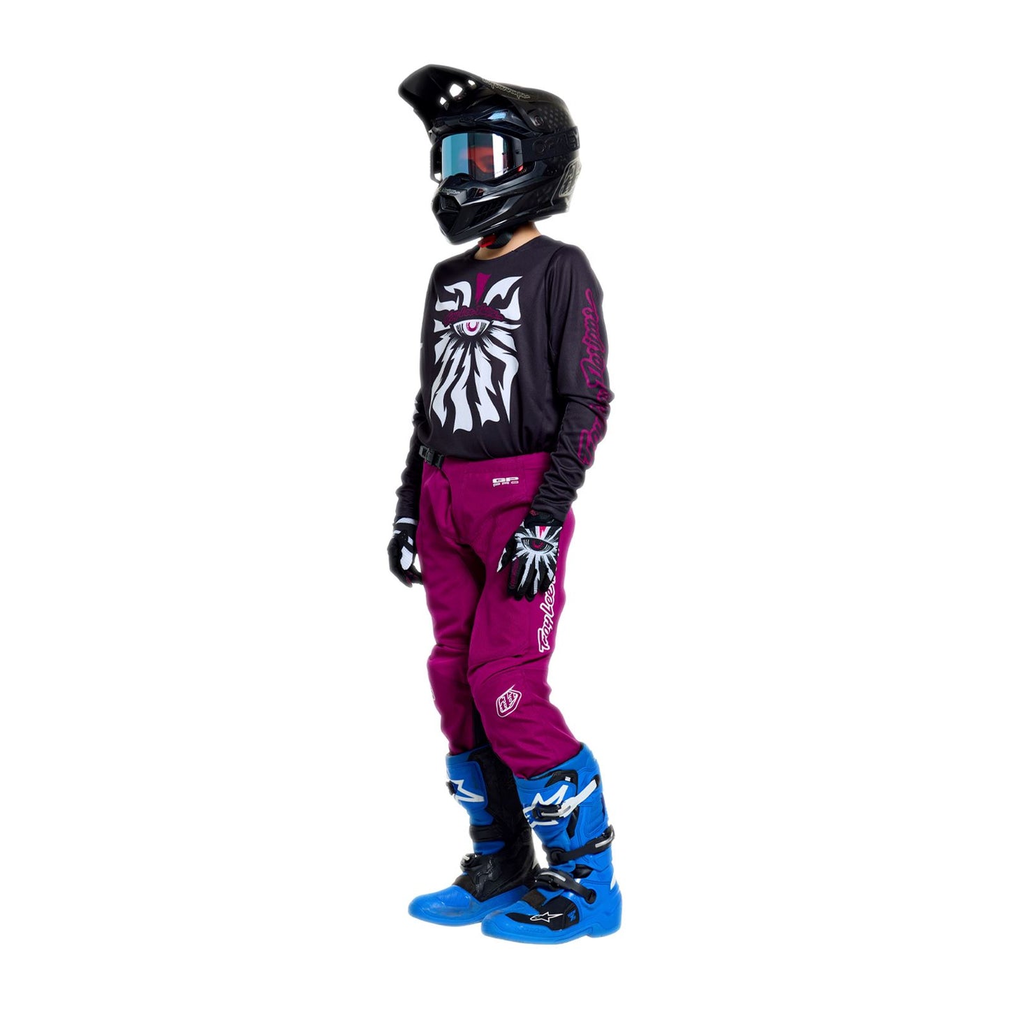 Troy Lee Designs Spring 2026 Youth GP Pro Cyclops MX Combo Kit Black Fuchsia