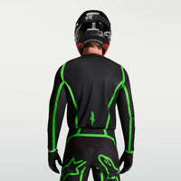 Alpinestars 2027 Fluid Apex MX Jersey Black Green Fluo