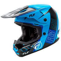 Fly Racing 2025 Kinetic Rally Motocross Helmet Blue Black White