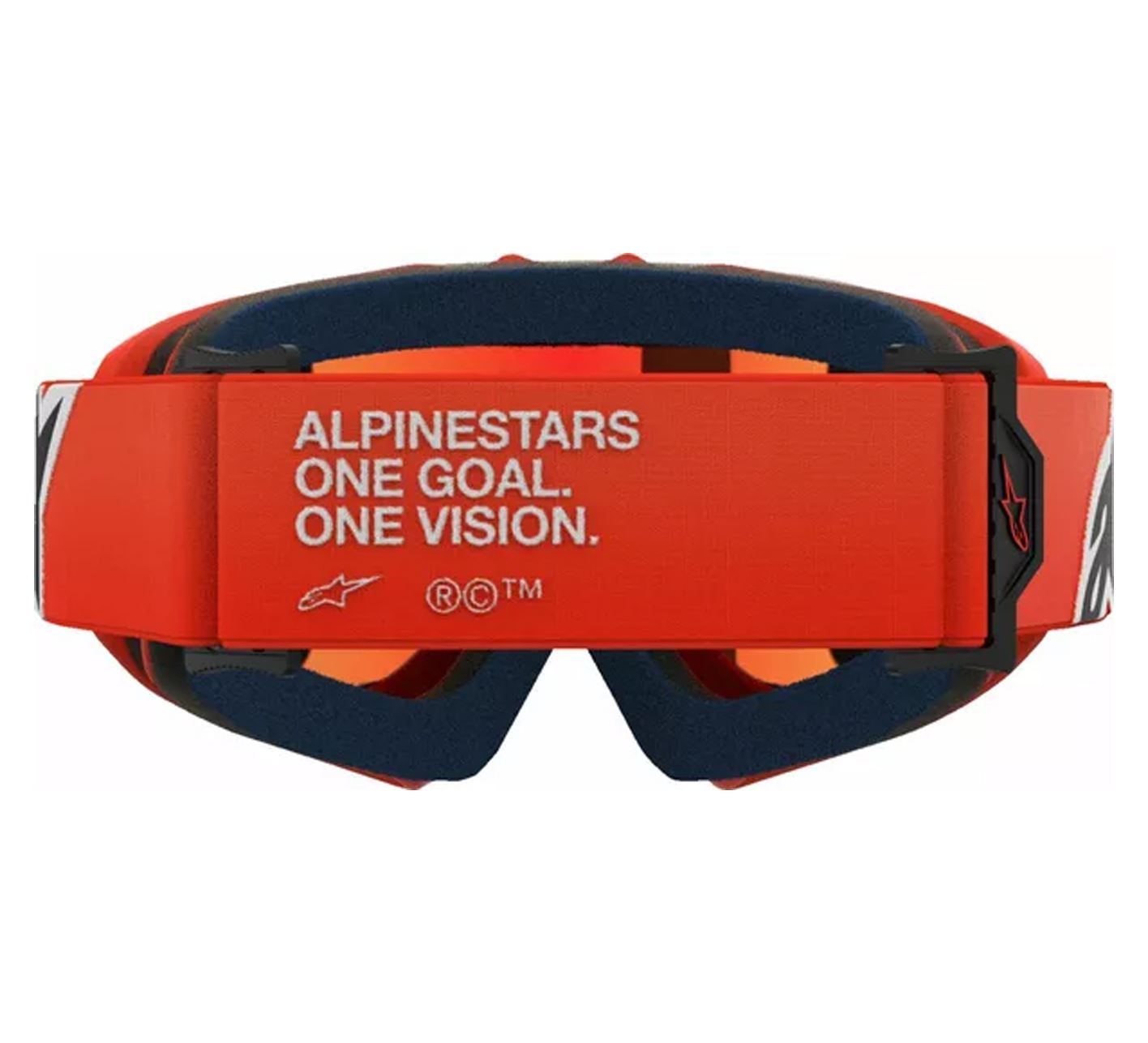 Alpinestars 2025 Goggles Youth Vision Corp Orange Mirror Red