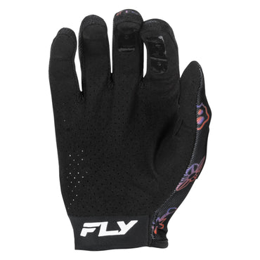 Fly Racing 2026 Motocross Gloves Lite Outline  Black Red Purple