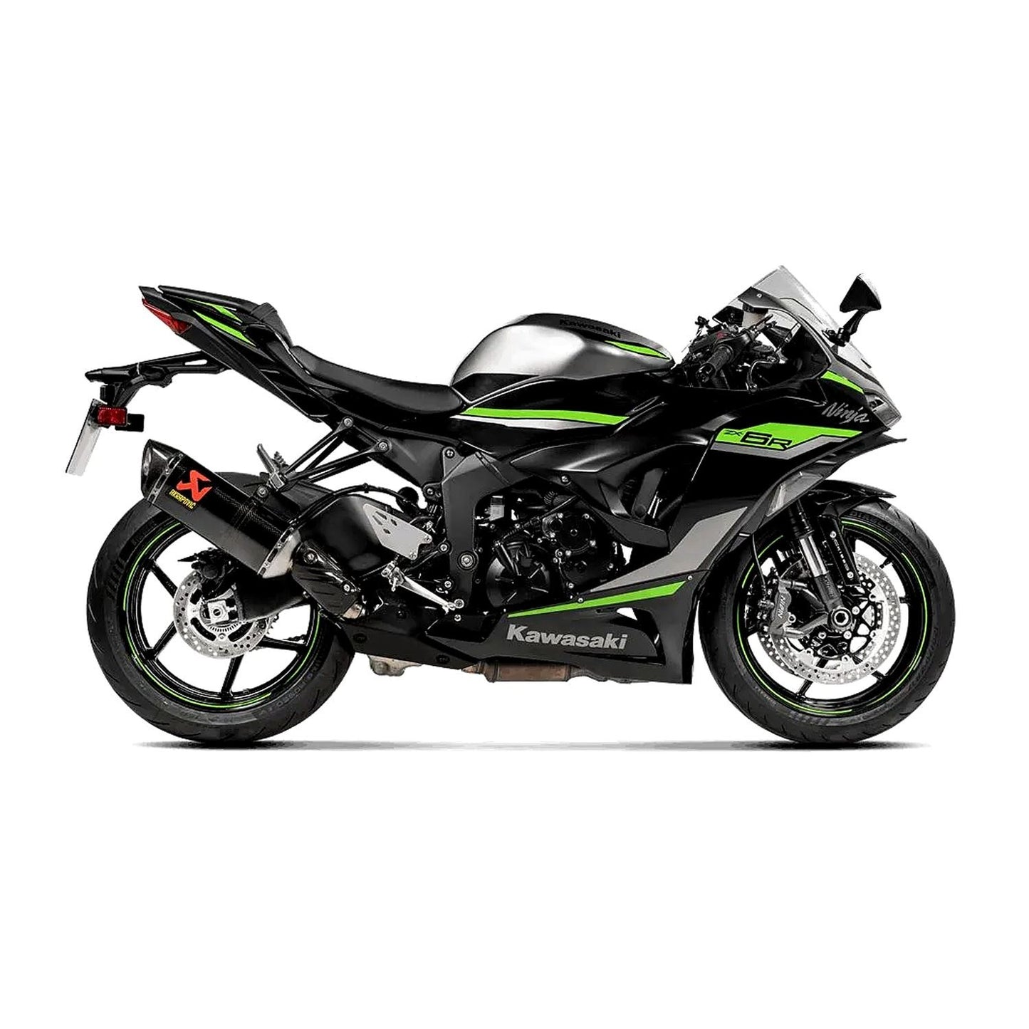 Akrapovic Carbon Fiber Line Slip On Silencer For Kawasaki ZX-6 R 636 ABS Ninja KRT Edition 2016-2025