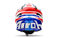Airoh Helmet 2024 Aviator Ace 2 Proud Blue Red Gloss Composite Carbon