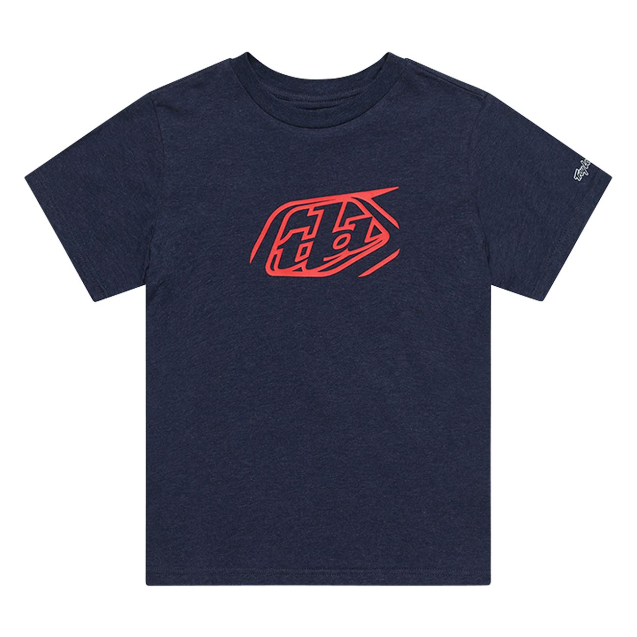 Troy Lee Designs Spring 2025 MX Badge Youth Casual T-Shirt Navy Heather