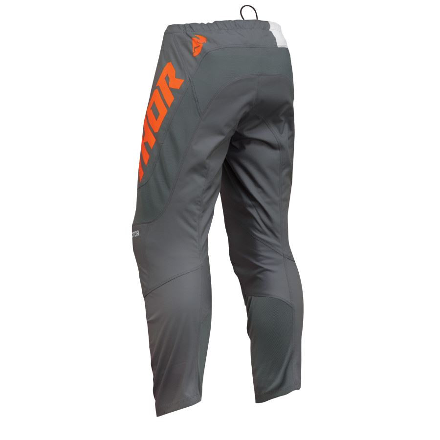 Thor 2025 Youth Sector Checker Charcoal Orange Motocross Pants