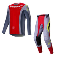 Alpinestars 2025 Techstar Melt Motocross Combo Kit Bright Red Grey