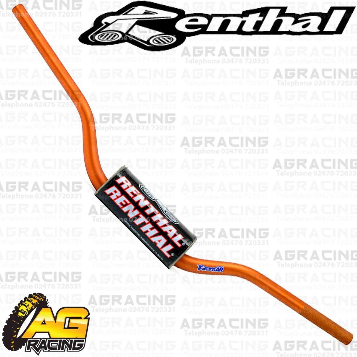 Renthal Fatbar Orange 831 Handlebar For TM Racing MX-J 100 2T 2020