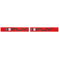 Fly Racing 2025 Zone Youth Motocross Goggles Red Charcoal with Mirror Smoke Lens