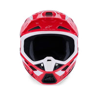 Alpinestars 2026 SM7 Deed Motocross Helmet Red Black White Glossy