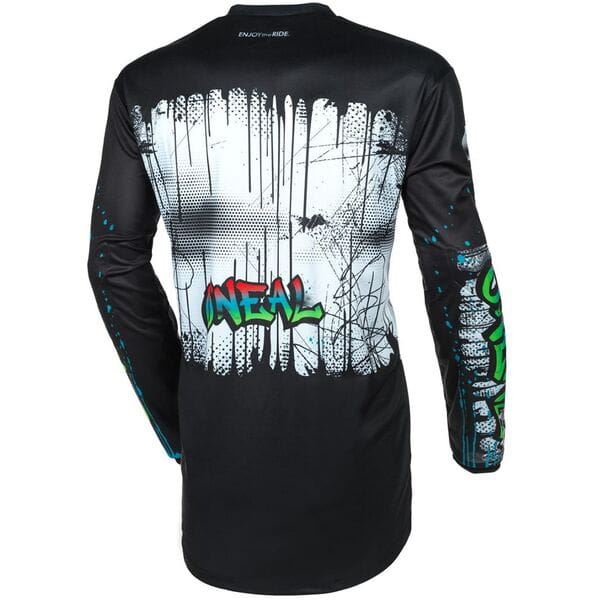 O'Neal 2024 Motocross Jersey Element Rancid Youth Black White