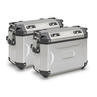 Kappa Bike Luggage K’FORCE MONOKEY Panniers Kit Silver For Suzuki DL 650 V-Strom 2017-2024