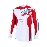 Alpinestars 2027 Racer Hunt MX Jersey White Fire Red Ucla Blue