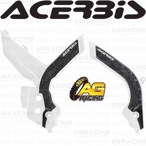 Acerbis X-Grip Frame Protector Guards White Black For KTM EXC 300 TPI 2020-2023