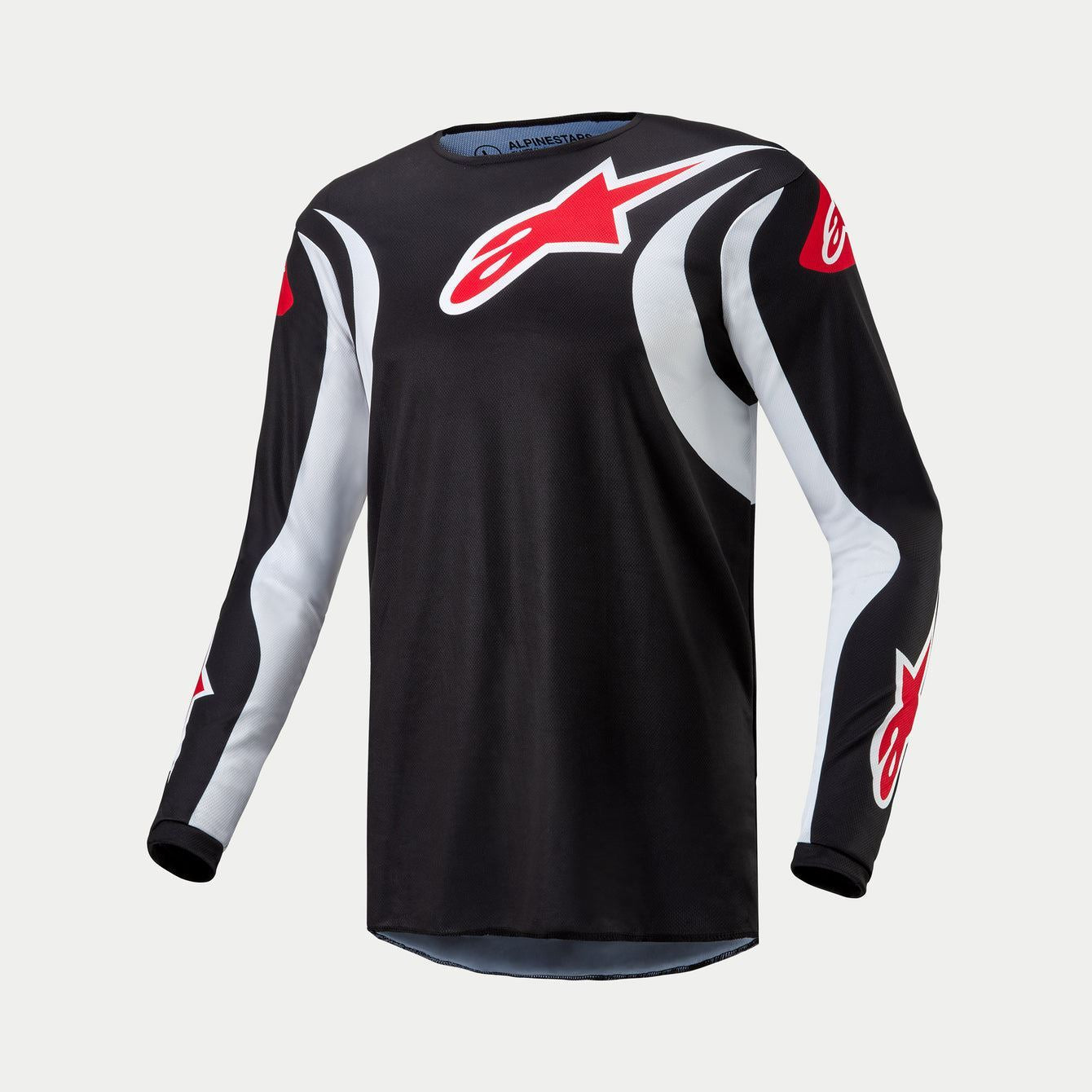 Alpinestars 2024 Fluid Lucent Motocross Jersey Black White Clearance