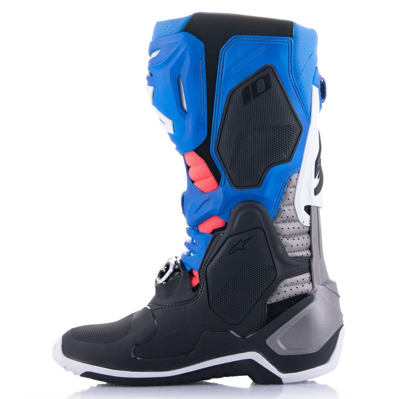 Alpinestars 2026 Tech 10 Supervented Motocross Boots Black Enamel Blue Purple White